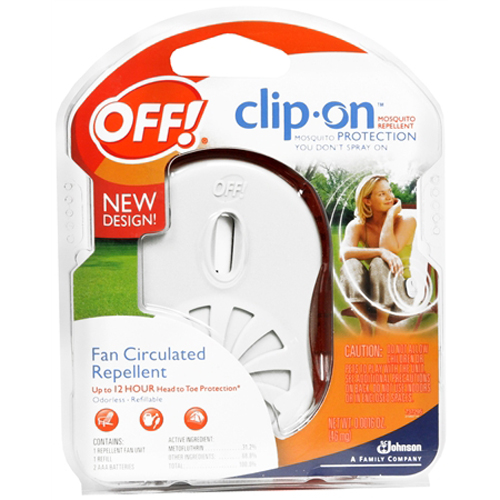 Off Clip On Mosquito Fan Circulated Repellent Starter Kit 1