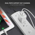 thumbnail image 6 of Esoulk 20W 2-Port Type-C PD (Power Delivery) and USB-A Quick Charge, Ultra Fast Charging Wall Charger with USB Cable with Glass Screen Protector for T-Mobile REVVL 7 Pro 5G - White, 6 of 9