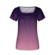 thumbnail image 5 of Fiudx Liquidación de Ofertas Flash Blusa Holgada de Manga Corta con Cuello En V Informal Estampada a La Moda para Mujer, 5 of 5