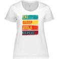thumbnail image 3 of Inktastic Viola Player Funny Eat Sleep Viola Repeat Women's Plus Size T-Shirt, 3 of 5