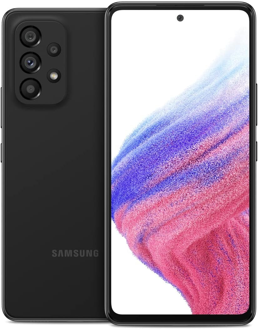 Samsung Galaxy A53 5G 128GB Unlocked Smartphone - Awesome Black 