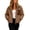 Coffee women fleece lined jacket a1, variant on Bzdzmqm Womens Fall Winter Fleece Lined Zip Up Jackets for Women Casual Collared Long Sleeve Warm Outerwear Solid Basic Coat for Daily Wear, Green M