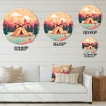 thumbnail image 4 of Designart "Nature s Camp Outdoor Adventure" Countryside Oversized Wall Clock, 4 of 6