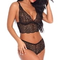 thumbnail image 2 of Everyday Bras for Women Twin Sheets Set with Lace Mens Lace Lingerie Set Clothes Set Underwear for Men Brief 511 Underwear Lace Skirt And Top Set Lace Bra Set Underwire Gents Underpants Black 2XL, 2 of 3
