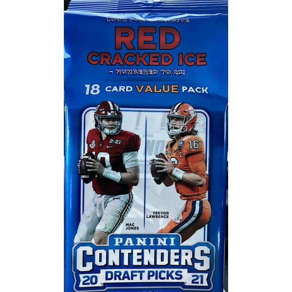 2021 Panini Contenders Draft Picks College Football Value Pack 18 Cards! - Red Ice Pack