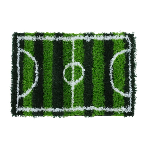 Artificial Grass Rug Non-Slip Soccer Field Carpet Realistic Green Turf Mat for Kids Bedroom Play Area Indoor and Outdoor