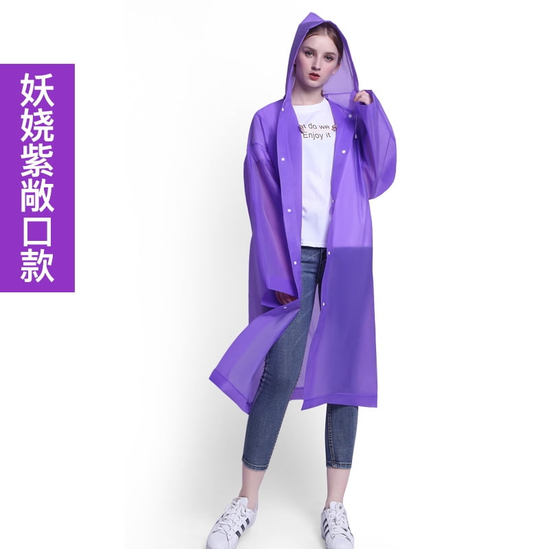 Womens Rain Poncho Stylish Waterproof 