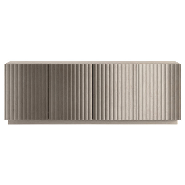 Halifax Rectangular Fluted TV Stand for TV's up to 75" in Alder White
