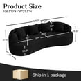 thumbnail image 5 of Wiilayok 106.5"Modern Chenille Sofa,Curved Sofa with Deep Seat,Cloud Compression Sofa Couch for Living Room,No Assembly,Black, 5 of 9