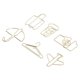 thumbnail image 5 of Clips de papel metálicos encantadores de 6 piezas, marcapáginas, material de oficina, manualidades para estudiantes viaje perfecl Clips de papel de oficina de colores, 5 of 8