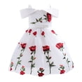 thumbnail image 2 of JUMEYU Baby Birthday Dress Girls Sequin Party Dress Sparkle Formal Birthday Pageant Prom Three-Layer Tulle Dress 4T 5T (White,4-5 Years), 2 of 7