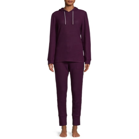 Jessica Simpson Women's Textured Hoodie Set, 2-Piece