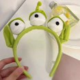 thumbnail image 3 of Alien Headband, Three-eyed Alien Monster Headband Headband Plush Cute Headband Headgear For Theme Party Girls And Kids, Bath Headband, 3 of 3