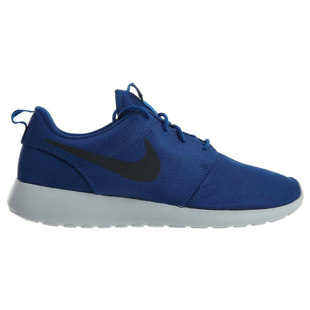 Nike Mens Rosherun Gym Blue/Anthracite Running Shoe - Walmart.com