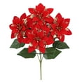 thumbnail image 1 of Lifelike Floral Arrangement Elegant Christmas Flower Display for Festive Table Centerpieces, 1 of 3