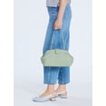 thumbnail image 2 of Free Assembly Women's Faux Leather Clutch Handbag, Sage Green, 2 of 7