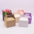 thumbnail image 5 of 10 self-made blank paper gift boxes. Black purple pink candy/wedding gift display packaging box., 5 of 9