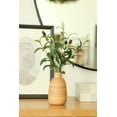 thumbnail image 5 of Mainstays 15” Artificial Olive Plant in Wood Finish Ceramic Vase, 5 of 11