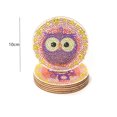 thumbnail image 4 of Posavasos de pintura de diamantes para manualidades, almohadilla de copa de diamantes de imitación de madera hecha a mano para regalos de niños Hugtrwg Para estrenar, 4 of 9