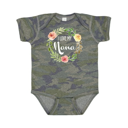

Inktastic I Love My Nana- Flower Circle Boys or Girls Baby Bodysuit