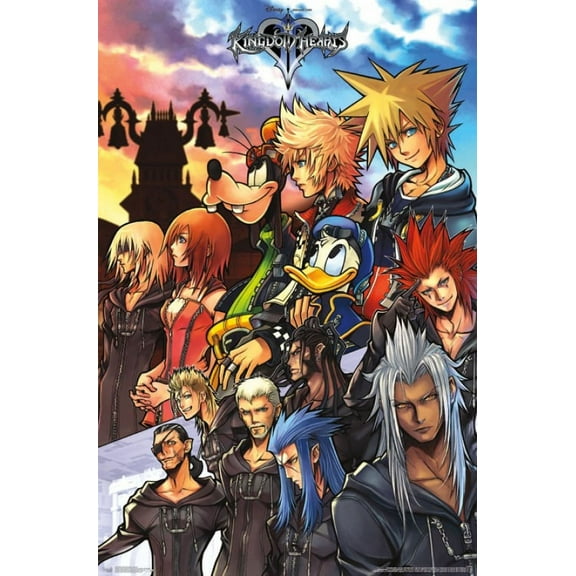 Kingdom Hearts - Group Laminated Poster Print (22 x 34)