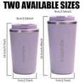 thumbnail image 3 of Aquaphile Double Walled Stainless Steel Insulated Coffee Travel Coffee Mug, Lavender 12 Oz, 3 of 8