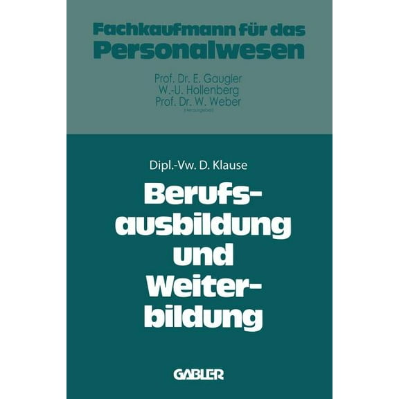 Berufsausbildung Und Weiterbildung, (Paperback)