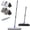 Gray-16.8"*5.2", variant on Red 18"*4.8" Microfiber Floor Mop for Home Kitchen Office Cleaning