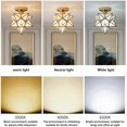 thumbnail image 5 of BlackACeiling Lámpara Estrella de cinco puntas Luz de techo Pasillo Pasillo Balcón Lámparas pequeñas Hierro, 5 of 5