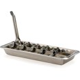 thumbnail image 2 of Vintage Inspired Ice Cube Tray, 11" | Retro Design for Bars & Kitchens | Levers Remove Cubes | Heavy Duty Stainless Steel | Dishwasher Safe, 2 of 5
