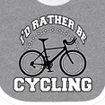 thumbnail image 4 of Inktastic I'd Rather Be Cycling Boys or Girls Baby Bib, 4 of 4