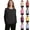 Black, variant on Women Cotton Linen Shirts Casual Basic Crewneck Long Sleeve Pullover Tshirts Trendy Loose Fit Comfy Soft Solid Color Tops
