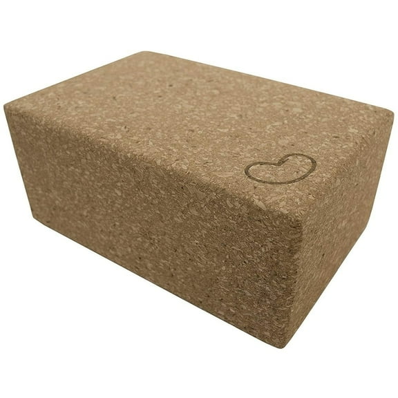Yoga Blocks, Eco Friendly Non-Slip 1 pcs Soft Foam Block - Studio Grade, Improves Stability & Alignment - Cork