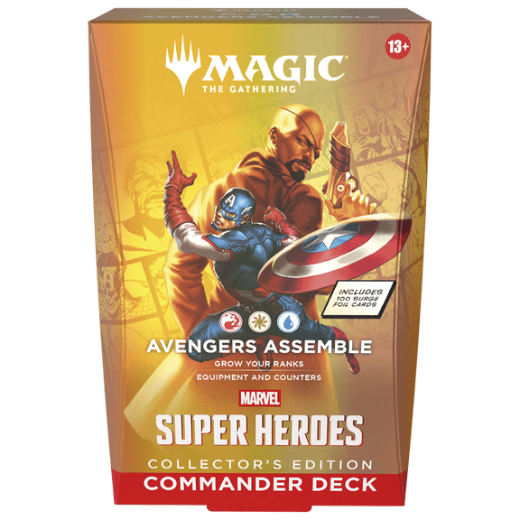 Collectible Magic: The Gathering Marvel Super Heroes Collector Commander Deck Avengers Assemble