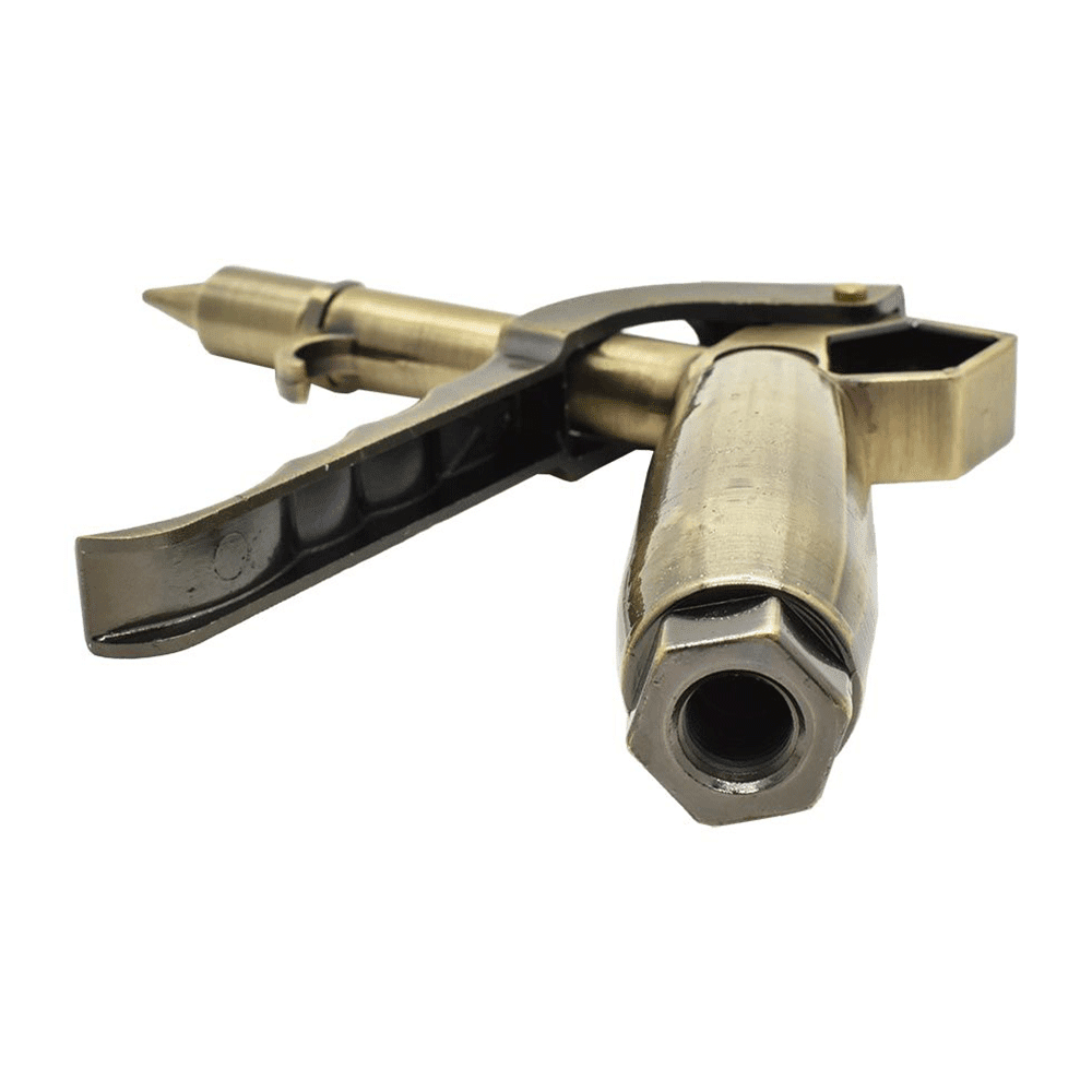 Interstate Pneumatics B600 1/4" NPT Heavy Duty High Flow Rate Blow Gun - Copper Plated