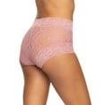 thumbnail image 3 of Felina | Signature Stretchy Lace Hi-Waisted Boyleg Panty 5-Pack (Soft Chiffon, Large), 3 of 3