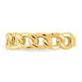 thumbnail image 3 of Auriga Fine Jewelry 10K Yellow Goldy Polished 5mm Curb Link Ring for Women Size- 7, 3 of 6