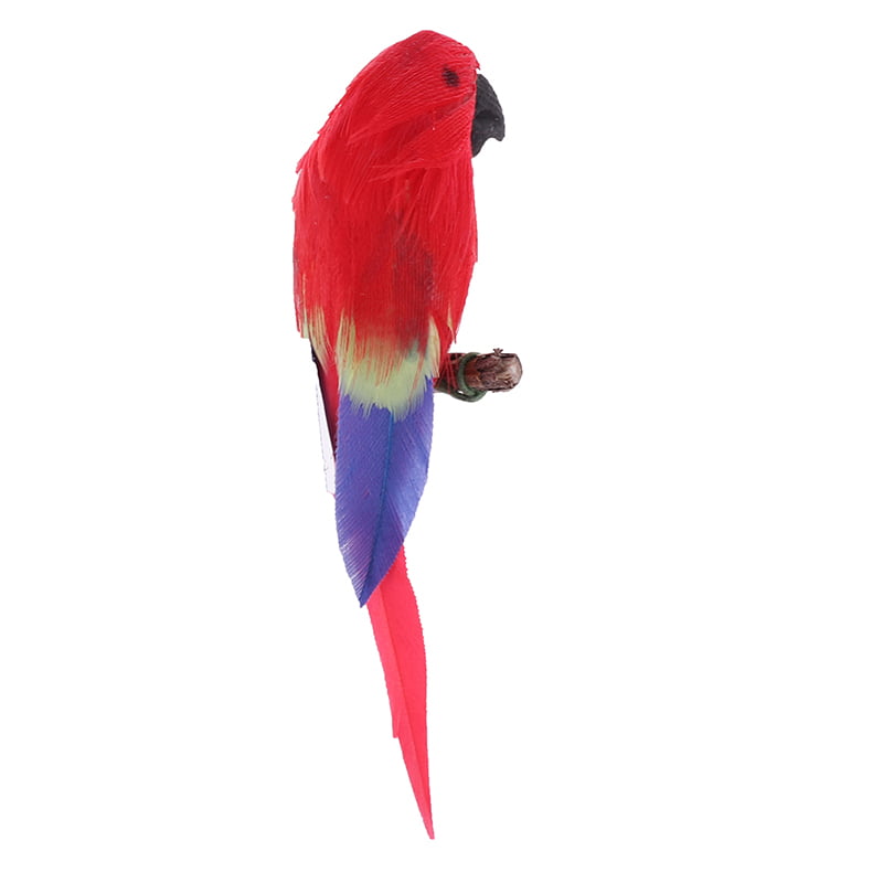 Parrot Macaw Bird Animal Pet Red Blue Long-tailed Dollhouse Miniature 1:12 Scale