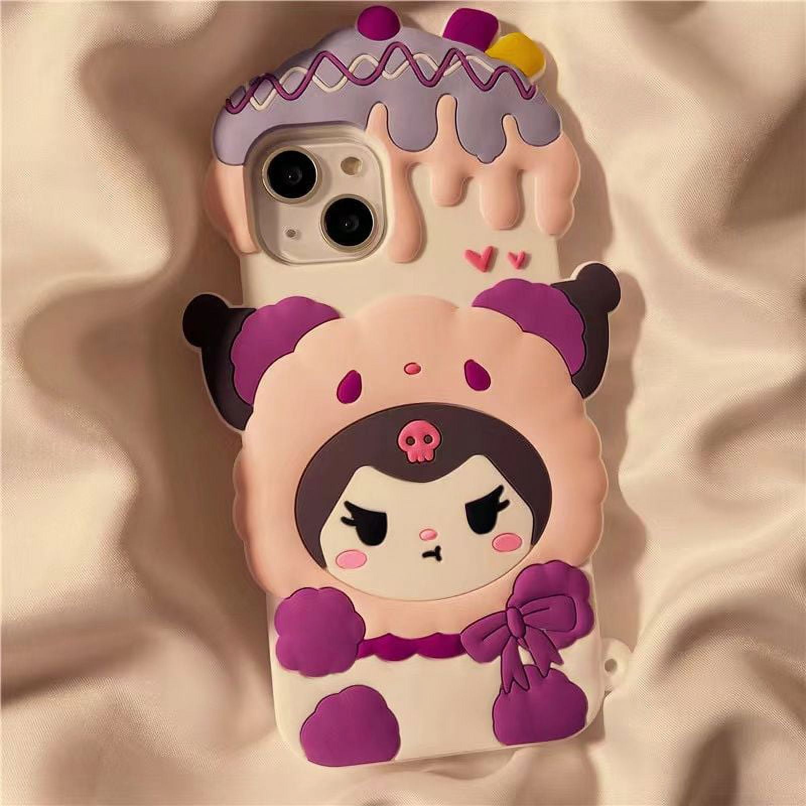 For iphone X XR XS MAX Case Kuromi Melody Phone Cover Anime Sanrio Soft  Silicone Funda