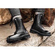 Men's Boots Fashion High Top Motorcycle Boots Waterproof Boots for Men