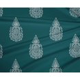thumbnail image 4 of oneOone Polyester Lycra Fabric Paisley Block Print Fabric BTY 56 Inch Wide, 4 of 4