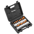 thumbnail image 1 of Juego Brocas Bloosom  Router Taladro 1/4 15 Pz Herramienta Negro, 1 of 4