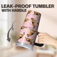 thumbnail image 5 of 20OZ Cute Dog Outdoor Tumbler with Handle Straw and Lid Paw Print Coffee Cup for Women Friends Great Holiday Birthday Presents Ideal for Camping Hiking and Picnics, 5 of 6