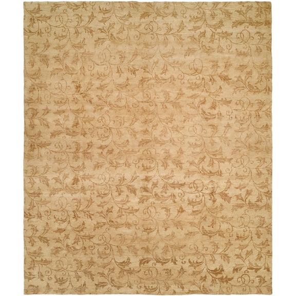 Kalaty Royal Manner Derbysh Area Rug RM-725 Ivory Bulbs Vines 4' x 6' Rectangle