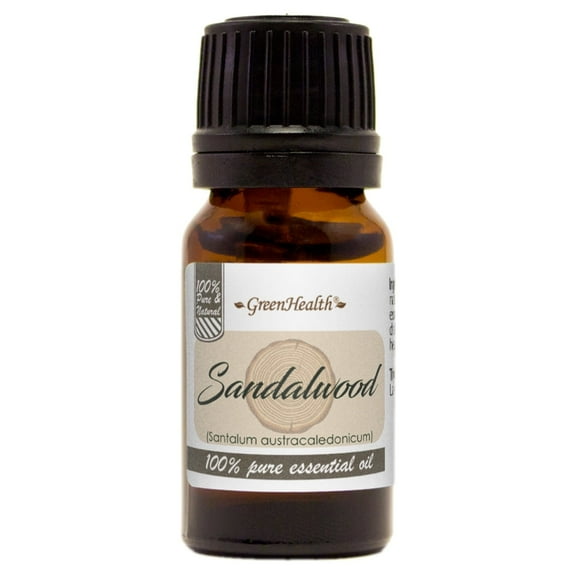 Sandalwood Essential Oil - 10 ml - Amber Glass Bottle w/ Euro Dropper