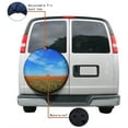 thumbnail image 4 of KAKALAD Blue Sky Field Orange Yellow Flowers 03 Spare Tire Cover Weatherproof Universal Vehicle Accessories 16 Inch, 4 of 6