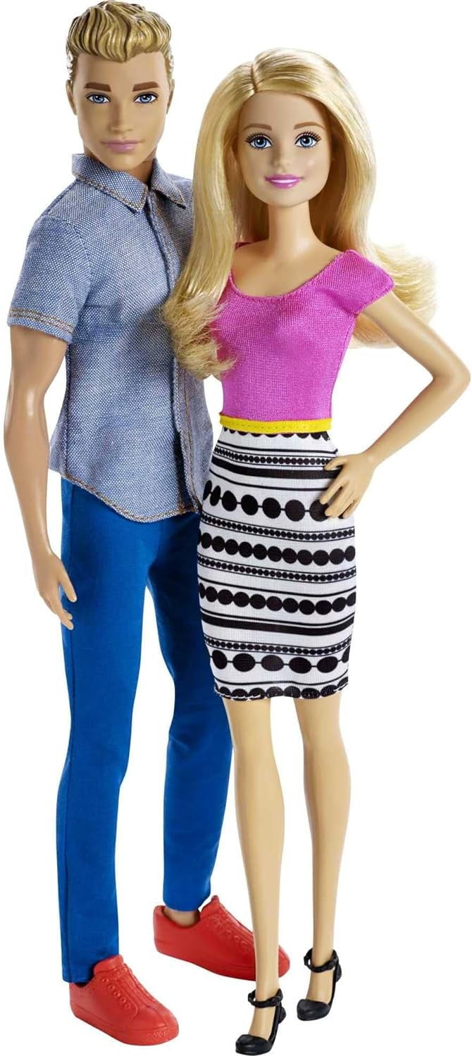 Mattel Barbie and Ken Doll 2-Pack Featuring Blonde Hair