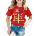 thumbnail image 3 of Hiijoy Big Girls Graduation Graphic Tee Short Sleeve Crew Neck T-Shirt, Sizes 3-13, 3 of 3