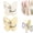 2PcsA, variant on Butterfly Rotating Self Adhesive Hooks,No Drill 270° Swivel 3-Prong Hangers with Adjustable Wings, Heavy Duty Stick-on Hooks, Saving Hooks for Inner & Outer Corners,Bathroom and Entryway