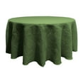 thumbnail image 1 of LA Linen TCBurlap120R-GreenHunter Round Dyed Natural Burlap Tablecloth, Hunter Green - 120 in., 1 of 1